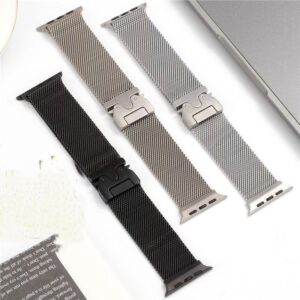Bracelet milanais magnétique Norman pour Apple Watch – Acier inoxydable premium