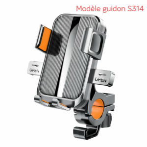 Support Smartphone Moto Vélo S314 – Fixation Guidon Ultra Stable