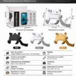 Support Téléphone Moto Vélo C2 en Alliage – Fixation Guidon Ultra Solide – Universel – Léger et Résistant
