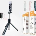 Perche selfie Bluetooth pliable avec trépied