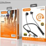 Écouteurs Bluetooth tour de cou VEKIDA BL-001 Double Bass Noir / Argent