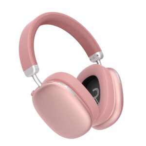 Casque audio sans fil, bluetooth, couleur rose