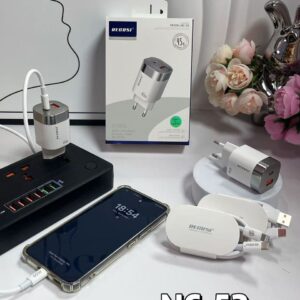Charge Rapide Ultra 45w RECRSI NC-52, Téléphone Tablette - Compatible Samsung Tecno Huawei Xiaomi Motorola Iphone Type-C Etc