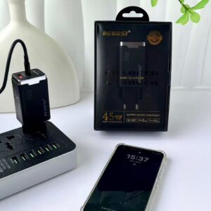 Charge Rapide Ultra 45w RECRSI NC-13 A+C, Téléphone Tablette - Compatible Samsung Tecno Huawei Xiaomi Motorola Iphone Type-C Etc