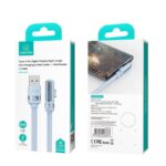 Original Câble de charge rapide et de données Usams US-SJ651 PD66W USB-C vers Lightning avec affichage numérique et angle droit