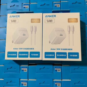 Original chargeur rapide + cable Anker, conçu principalement pour les appareils de port type-C vers type-C et compatible aux appareils apple
