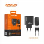 Original chargeur boitier + cable Amaya ACW-E70S+CC65 port câble USB-C vers USB-C