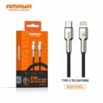 Original Câble AMAYA USB-C vers Lightning 27W Charge Rapide & Data – Modèle ACD-310CL pour Apple