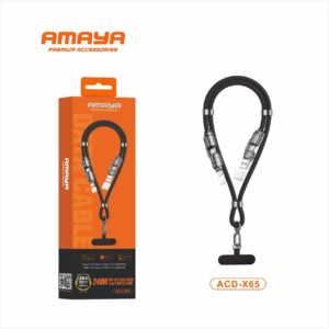 Original Câble Tour de Cou AMAYA 240W 4-en-1 Multi-Connecteurs – Modèle ACD-X65