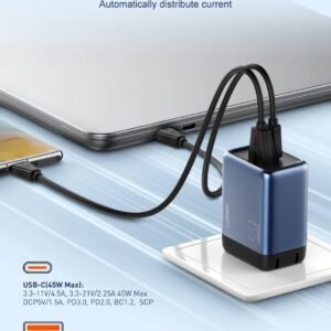 Original Chargeur Secteur LDNIO 45W USB-C + USB-A – Charge Rapide Universelle