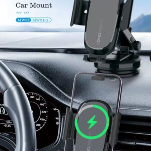 Support Voiture Chargeur Sans Fil 15W LDNIO – Fixation Automatique & Recharge Rapide