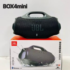 Enceinte Bluetooth Boombox 4 Mini Noire – Portable, Puissante & Résistante
