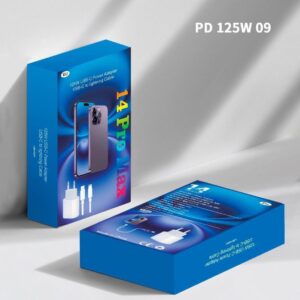 Chargeur Rapide 125W USB-C – Kit Complet avec Câble Lightning compatible a apple 14 Pro Max