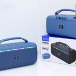 Enceinte Bluetooth Portable AI-02S – Son Puissant & Design Rond avec éclairage LED RBG et Radio FM