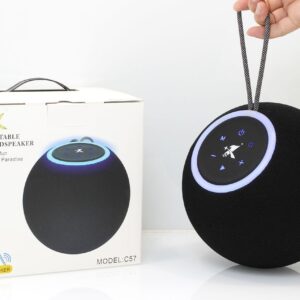 Enceinte Bluetooth Portable C57 avec Microphone & LED RGB 100W