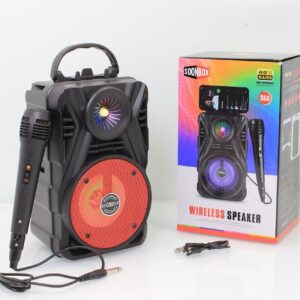 Enceinte Bluetooth Portable S60 – Son Puissant & Design Rond avec microphone
