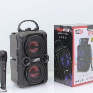Enceinte Bluetooth Portable S66 – Son Puissant & Design Rond avec microphone