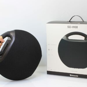 Enceinte Bluetooth Portable SD-W68 – Son Puissant & Design Rond