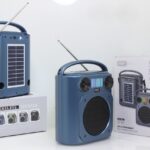 Enceinte Bluetooth Solaire Portable Gu-181 avec éclairage LED