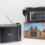 Enceinte Bluetooth Solaire Portable JSJZ S6 SUN avec Radio FM et LED RGB