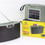 Enceinte Bluetooth Solaire Portable LN-1016SUN avec Radio FM et LED RGB