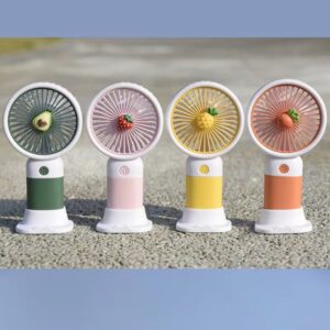 Mini Ventilateur Rechargeable Portable – USB, Silencieux et Compact de differente couleur