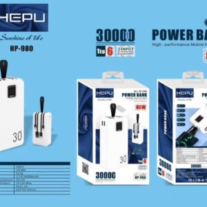 Power Bank HEPU HP-980 30000 mAh – Charge rapide 30W