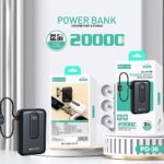 Power Bank SOVO PD-36 20000 mAh – Batterie Externe avec Câbles Intégrés