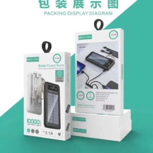 Power Bank Solaire SOVO X26 10000 mAh MagSafe – Charge Sans Fil 22.5W et avec le soleil